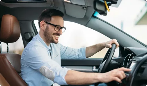 car with driver